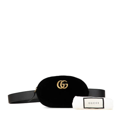 Gucci GG Marmont Matelasse Velvet Belt Bag