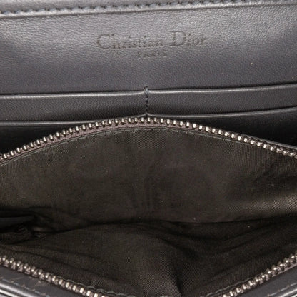 Dior Metallic Patent Microcannage Diorama Wallet on Chain