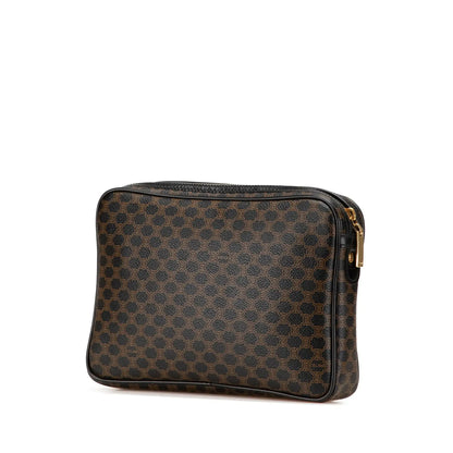 Celine Macadam Coated Canvas Clutch