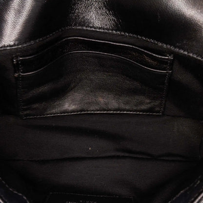 Saint Laurent Baby Patent Chevron Classic Monogram Chain Bag