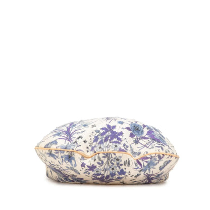 Gucci Canvas Flora Horsebit Wave Hobo