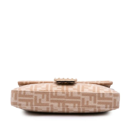 Fendi Zucca Wool Selleria Baguette
