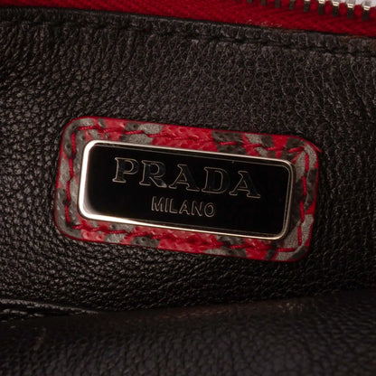 Prada Printed Saffiano Clutch