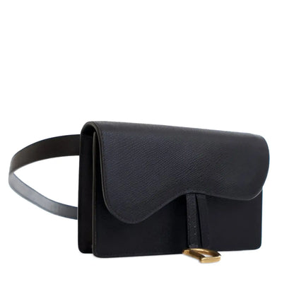 Dior Grained Calfskin Saddle Belt Bag