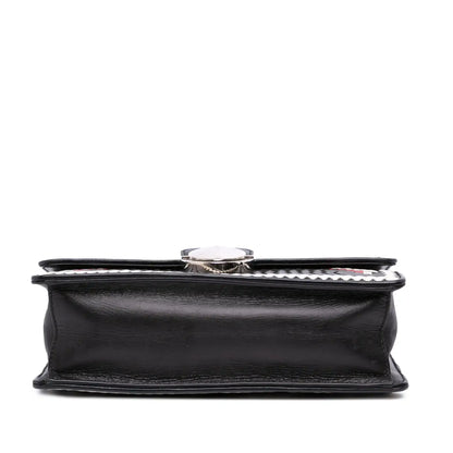 Prada Goatskin Woven Madras Crossbody
