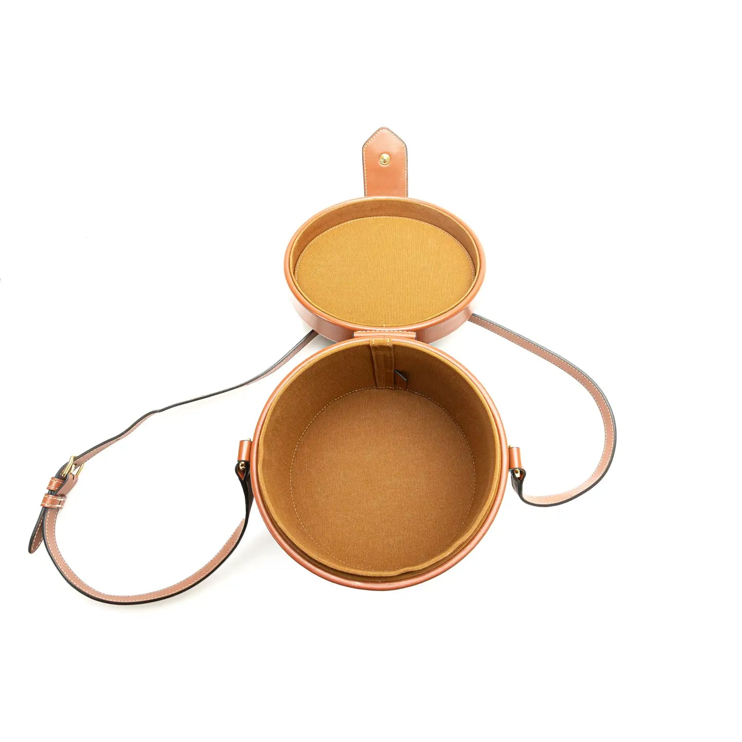 Celine Medium Triomphe Coated Canvas Tambour Crossbody