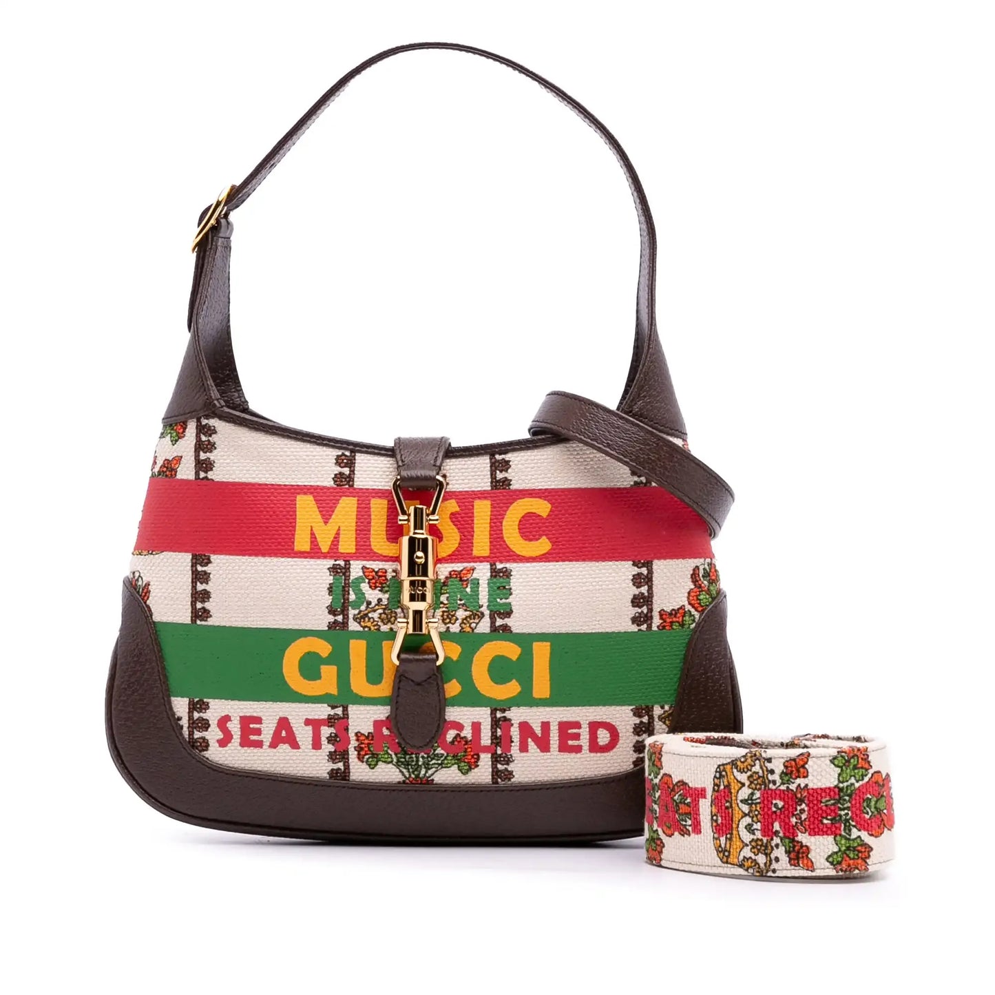 Gucci Small Canvas 100 Centennial Music Jackie 1961 Crossbody
