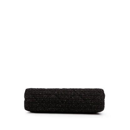 Chanel Quilted Tweed Kisslock Clutch