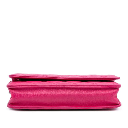 Chanel Classic Caviar Wallet On Chain