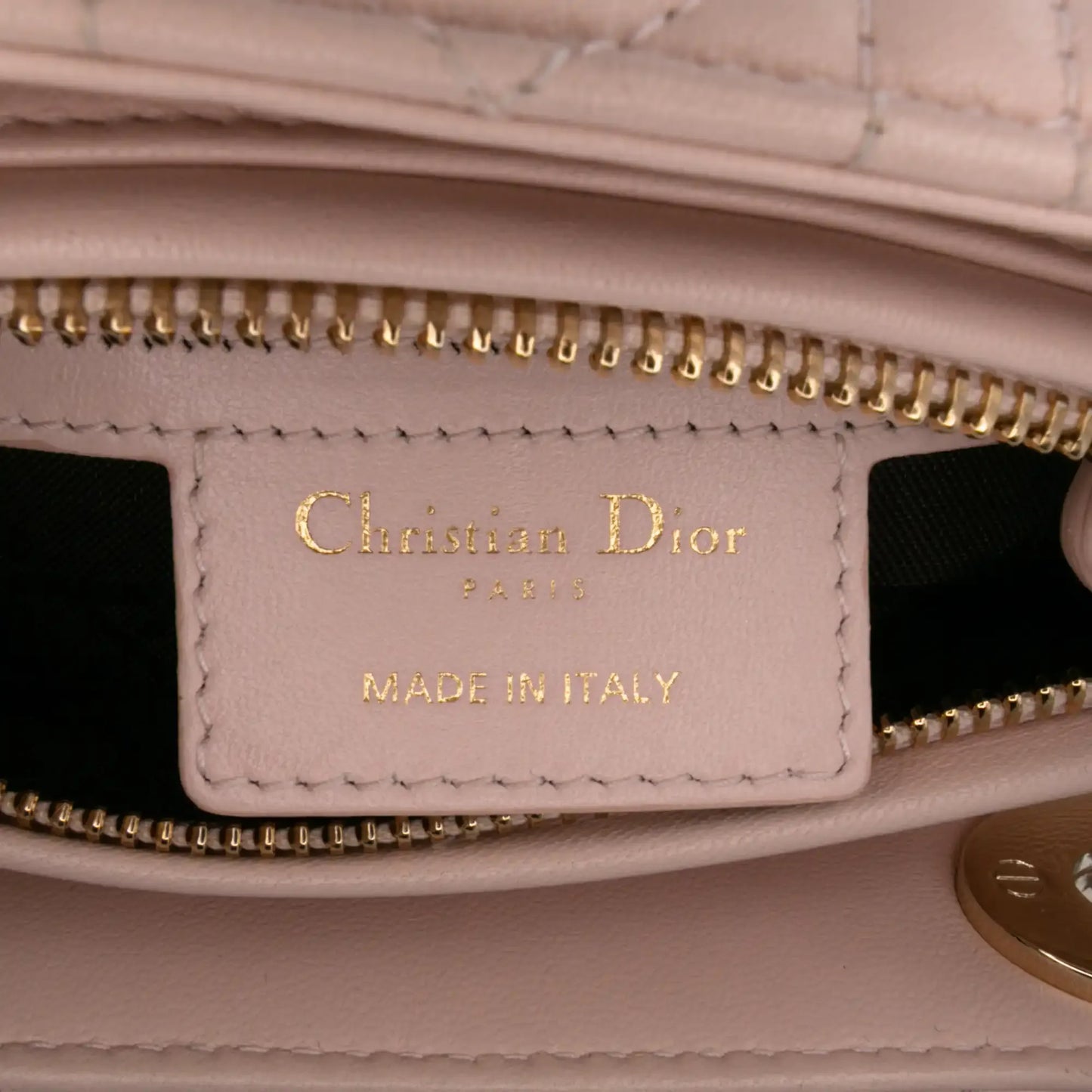 Dior Mini Medium Lambskin Cannage Lady