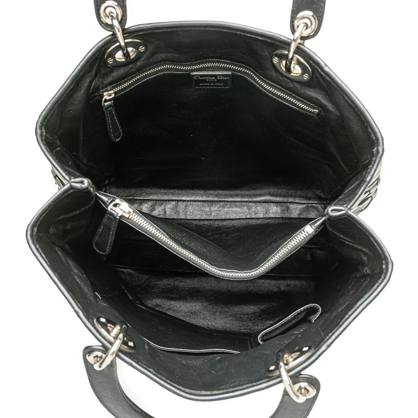 Dior Woven Lambskin Lady Dior Avenue Tote