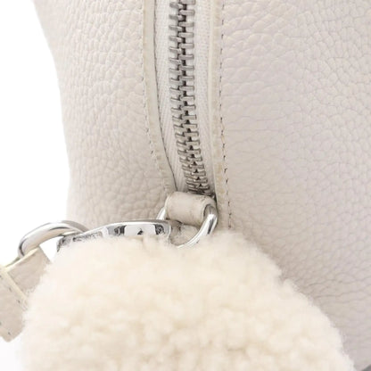 Loewe Mini Calfskin Shearling Bunny Crossbody