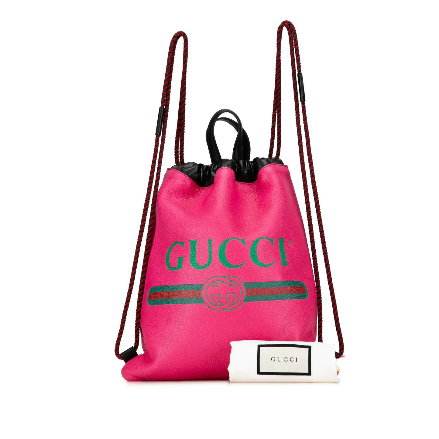Gucci Logo Drawstring Backpack