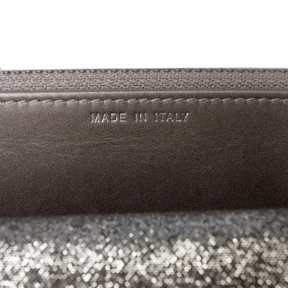 Chanel Quilted Iridescent Lambskin Tartan Button Wallet On Chain