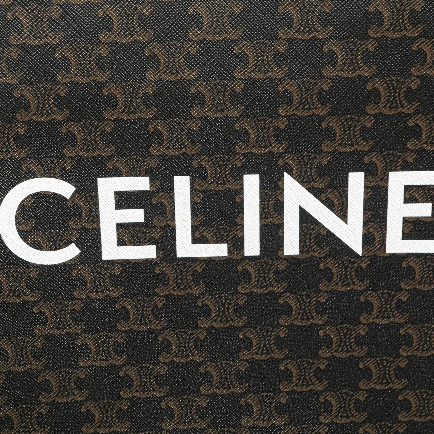 Celine Small Triomphe Coated Canvas Vertical Cabas Tote