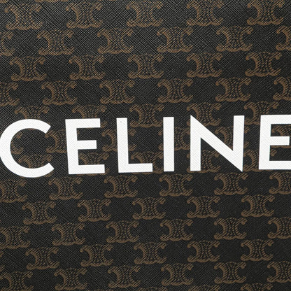 Celine Small Triomphe Coated Canvas Vertical Cabas Tote