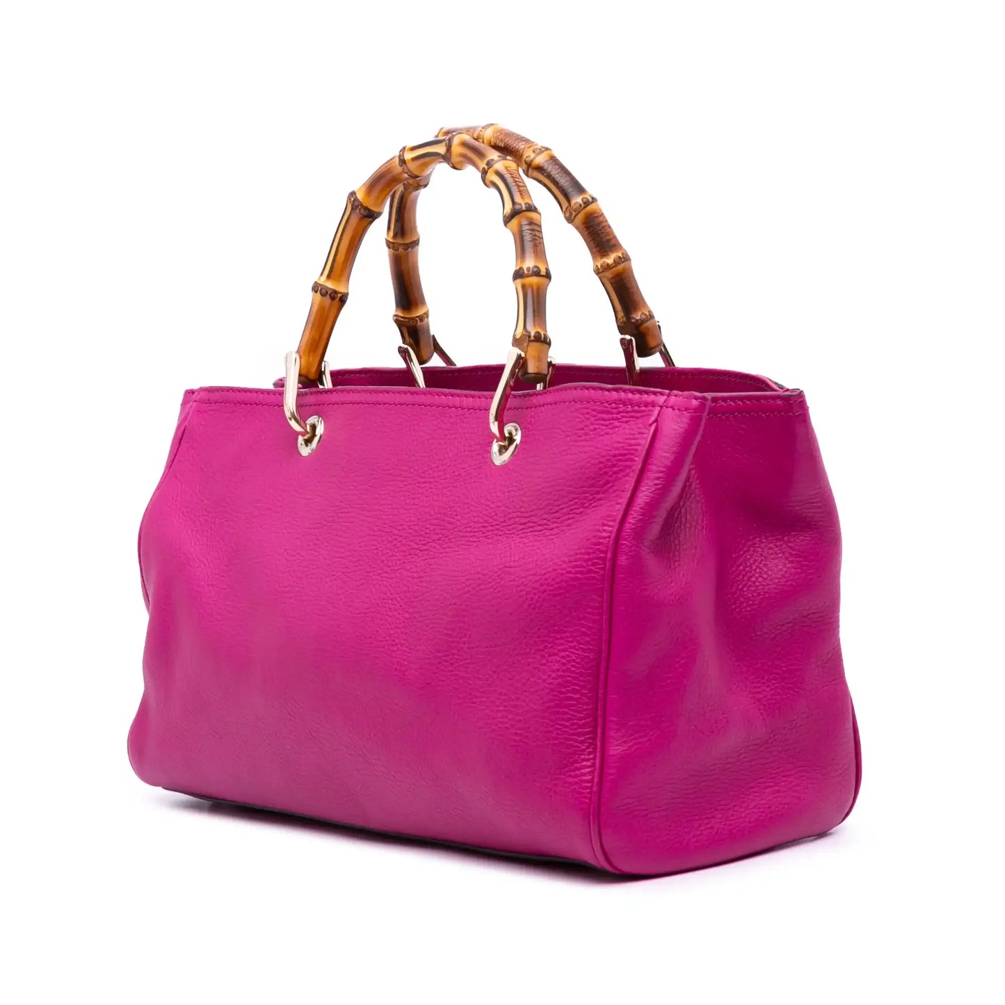 Gucci Medium Calfskin Bamboo Shopper Satchel