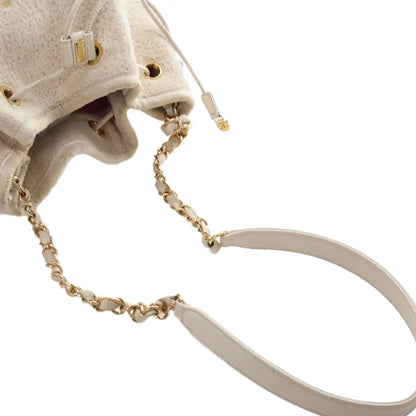 Chanel Small Tweed Deauville Drawstring Bucket Bag