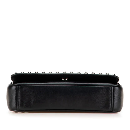 Prada Small Studded Glace Calf Chain Flap