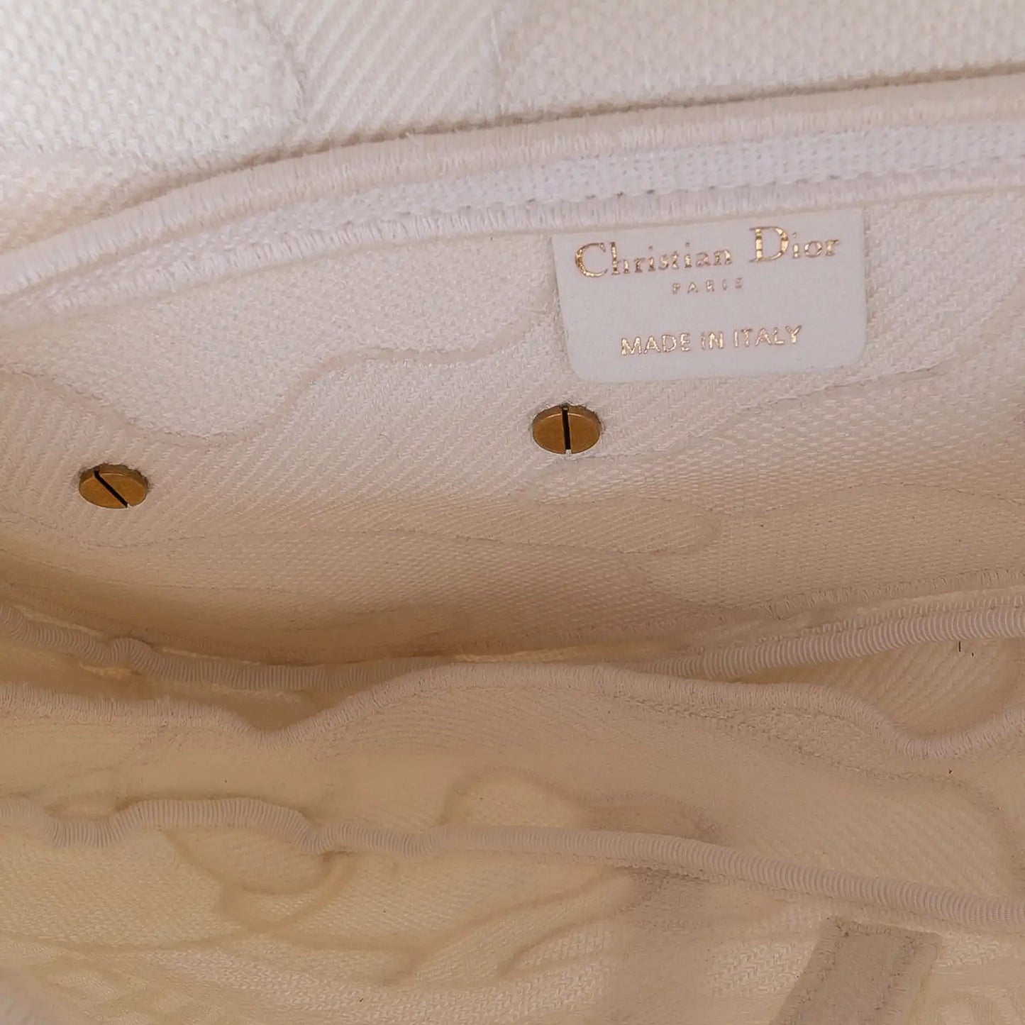 Dior Mini Canvas Embroidered Camouflage Saddle Bag
