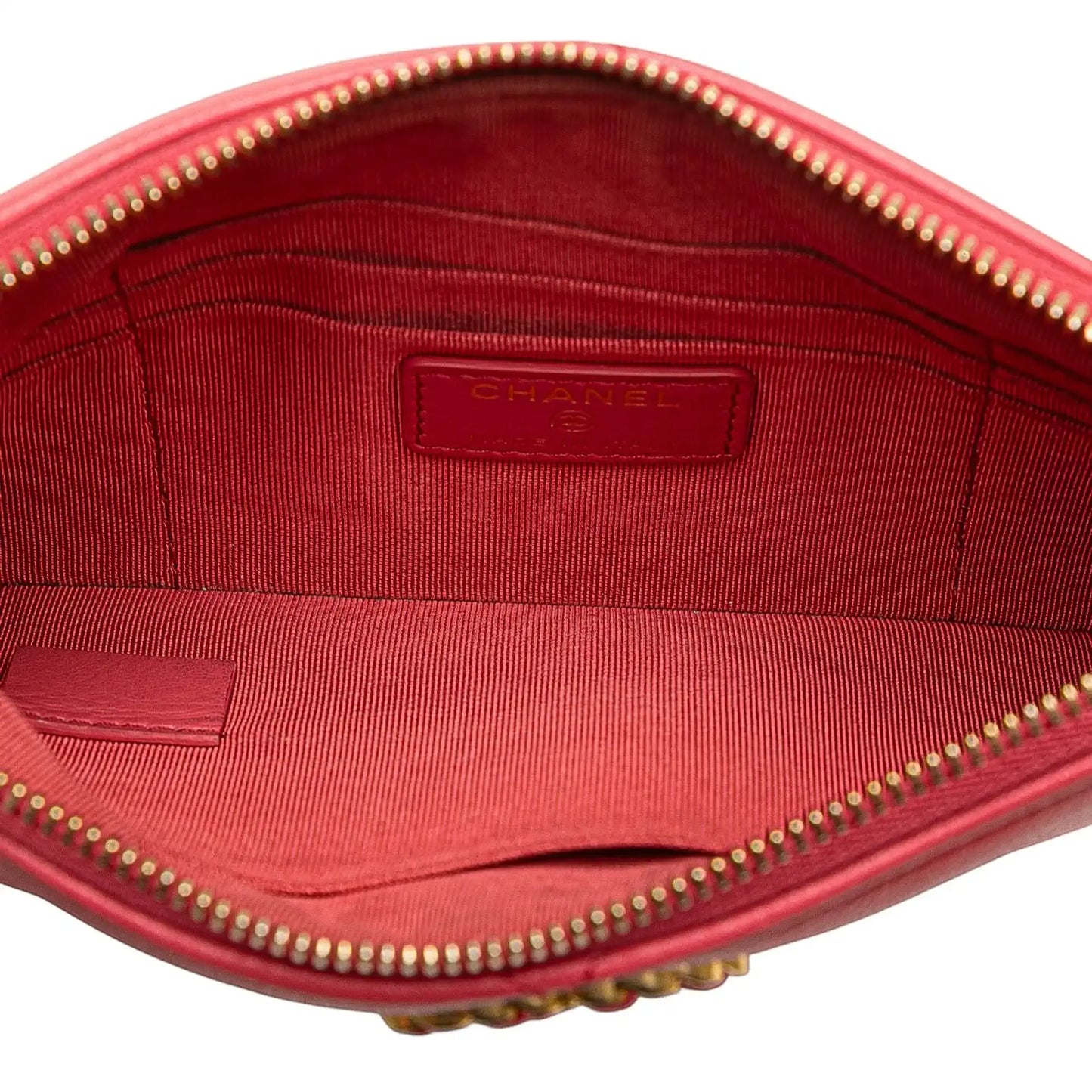 Chanel Small Lambskin 19 O Case Pouch