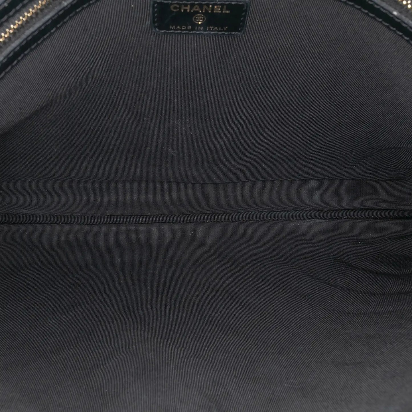 Chanel Large Lambskin Boy O Case Clutch