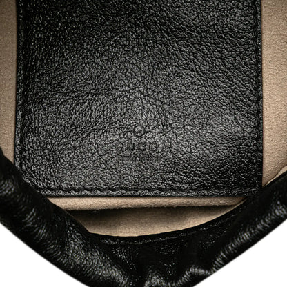 Gucci Mini Calfskin Diagonal Striped Zumi Bucket Bag