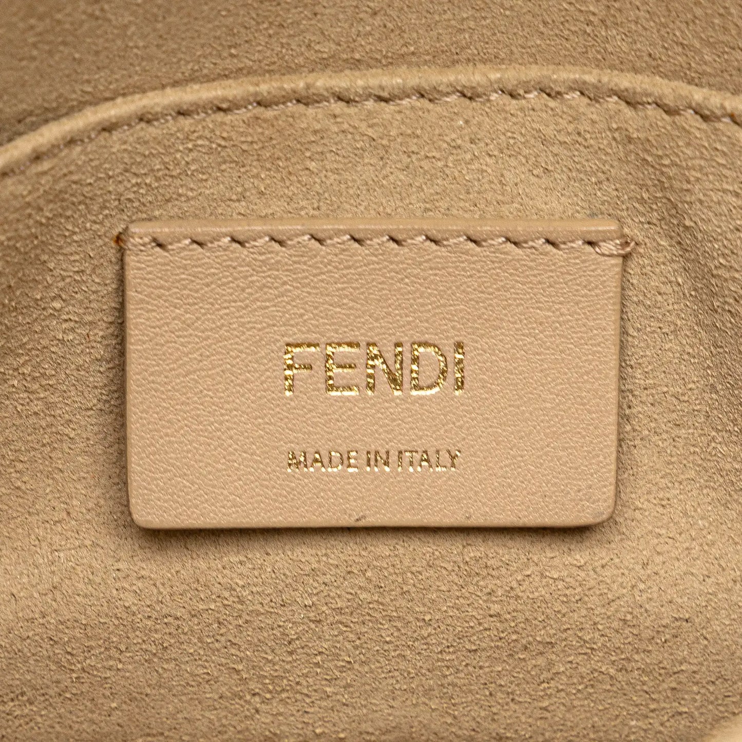 Fendi Small Scalloped Leather Kan I Crossbody