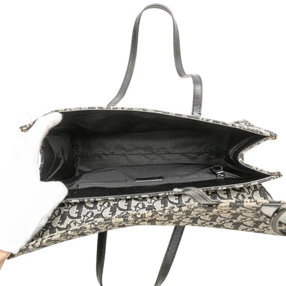 Dior Diorissimo Trotter Canvas Saddle Shoulder Bag