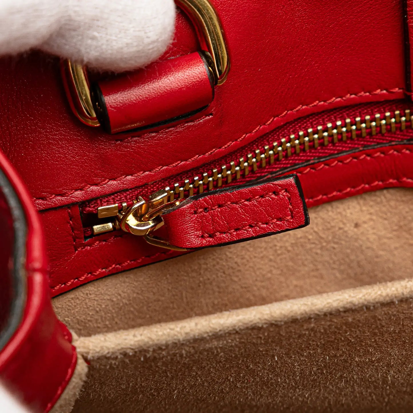 Gucci Leather Sylvie Web Top Handle Satchel