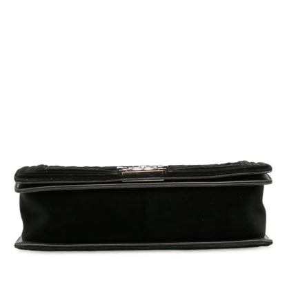 Chanel Medium Quilted Velvet Wild Stitch Boy Flap