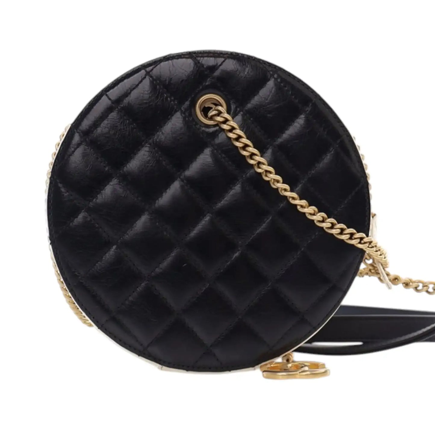 Chanel Crumpled Calfskin En Vogue Round Bag