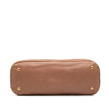 Prada Glace Calf Frame Satchel