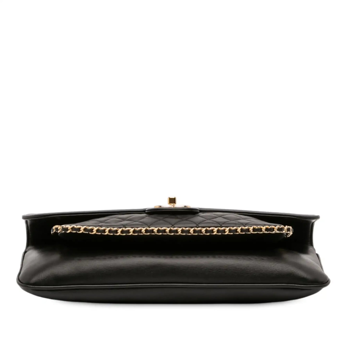 Chanel Quilted Lambskin CC Unchained Flap Clutch
