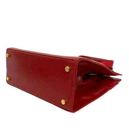 Ferragamo Leather Vara Bow Satchel