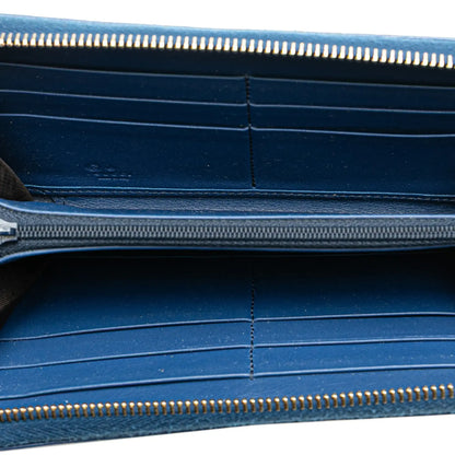 Gucci Microguccissima Zip Around Long Wallet