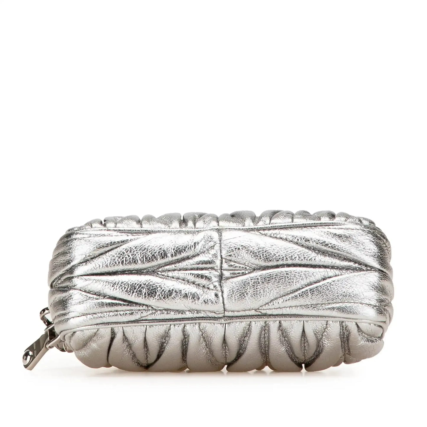Miu Miu Nappa Matelasse Double Zip Clutch