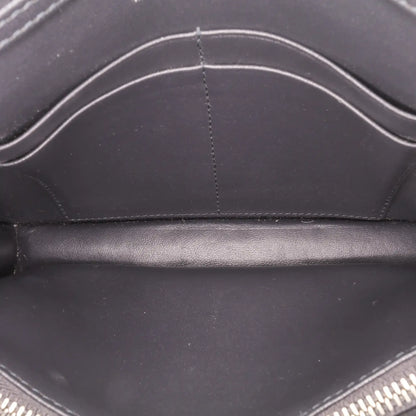 Dior Metallic Patent Microcannage Diorama Wallet on Chain