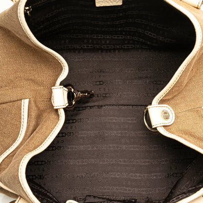 Celine Canvas Boogie Tassel Tote