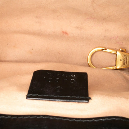 Gucci Super Mini GG Marmont Matelasse Leather Torchon Flap Crossbody