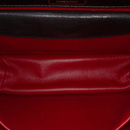 Prada Goatskin Woven Madras Crossbody