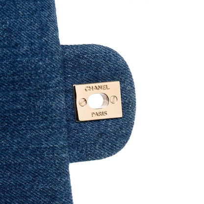 Chanel Mini Rectangular Multicolor Classic Denim Single Flap