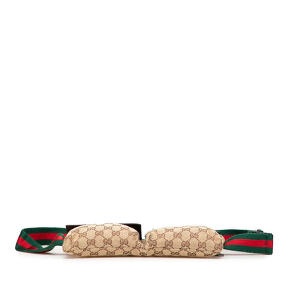 Gucci GG Canvas Web Double Pocket Belt Bag