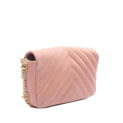 Chanel Mini Rectangular Chevron Lambskin Chain Around Flap