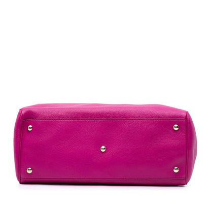 Gucci Medium Calfskin Bamboo Shopper Satchel