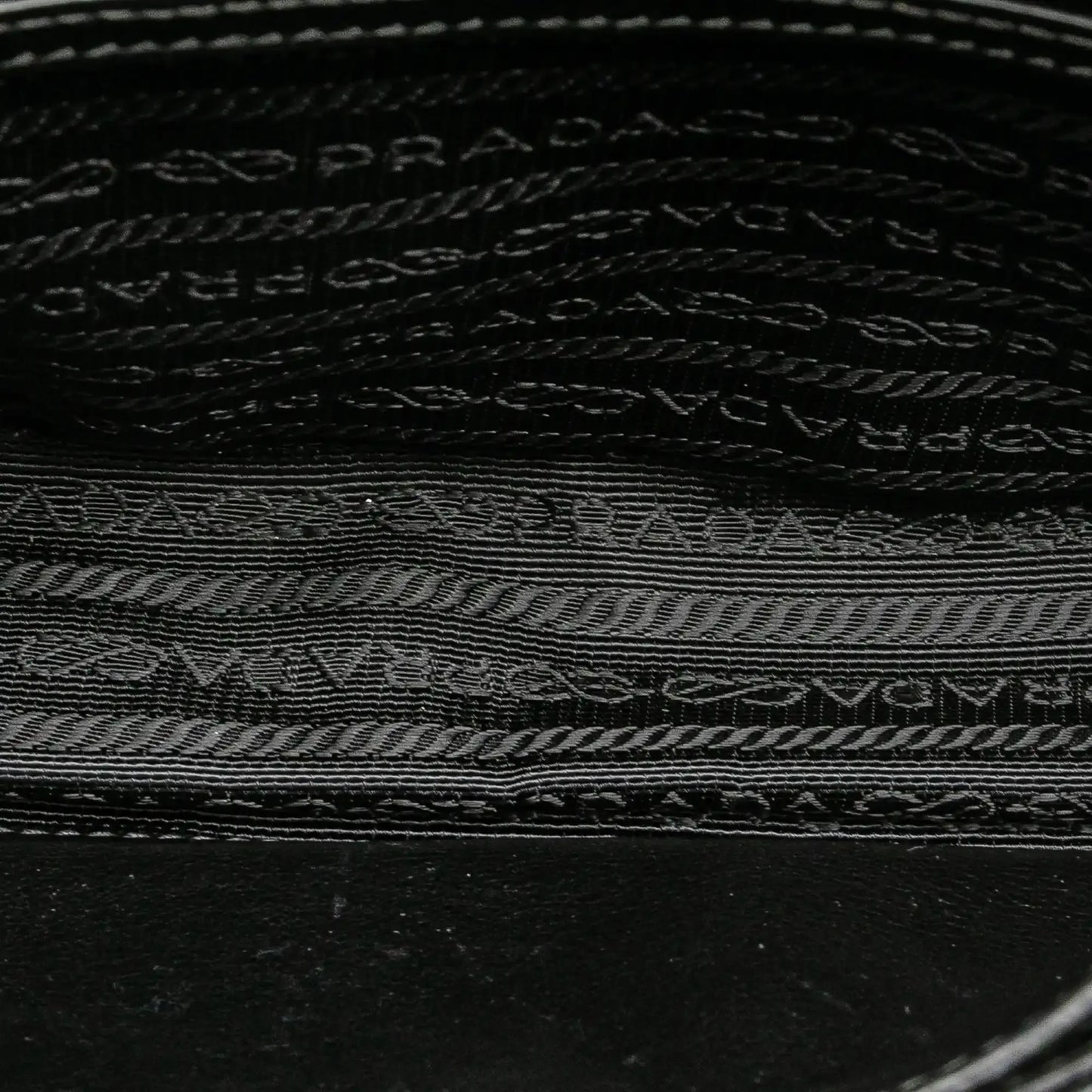 Prada Small Studded Glace Calf Chain Flap