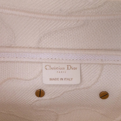 Dior Mini Canvas Embroidered Camouflage Saddle Bag