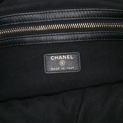 Chanel Large Lambskin Boy O Case Clutch
