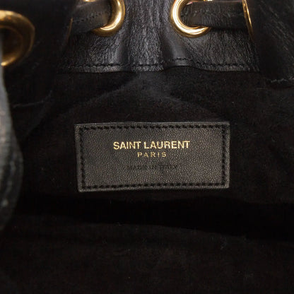 Saint Laurent Small Palm Tree Print Canvas Emmanuelle Bucket Bag
