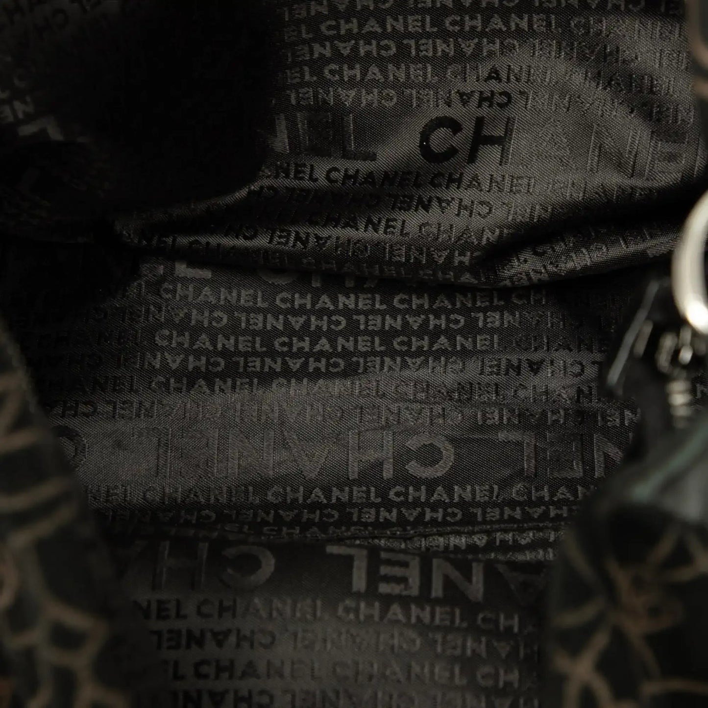 Chanel CC Suede Camellia Hobo